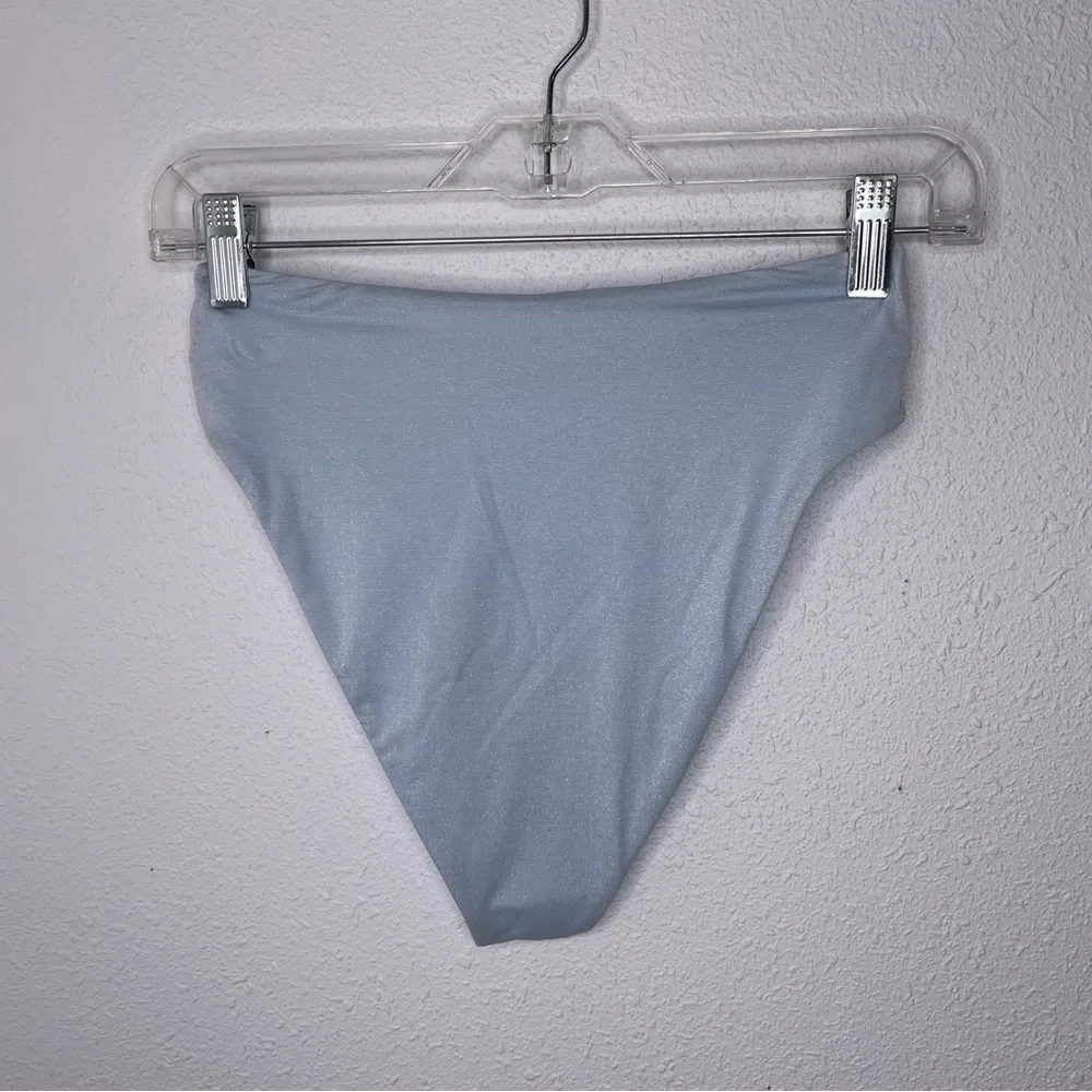 New L*Space Nancy Lee Bitsy Swim Bottoms in Shimmery Light Blue size M